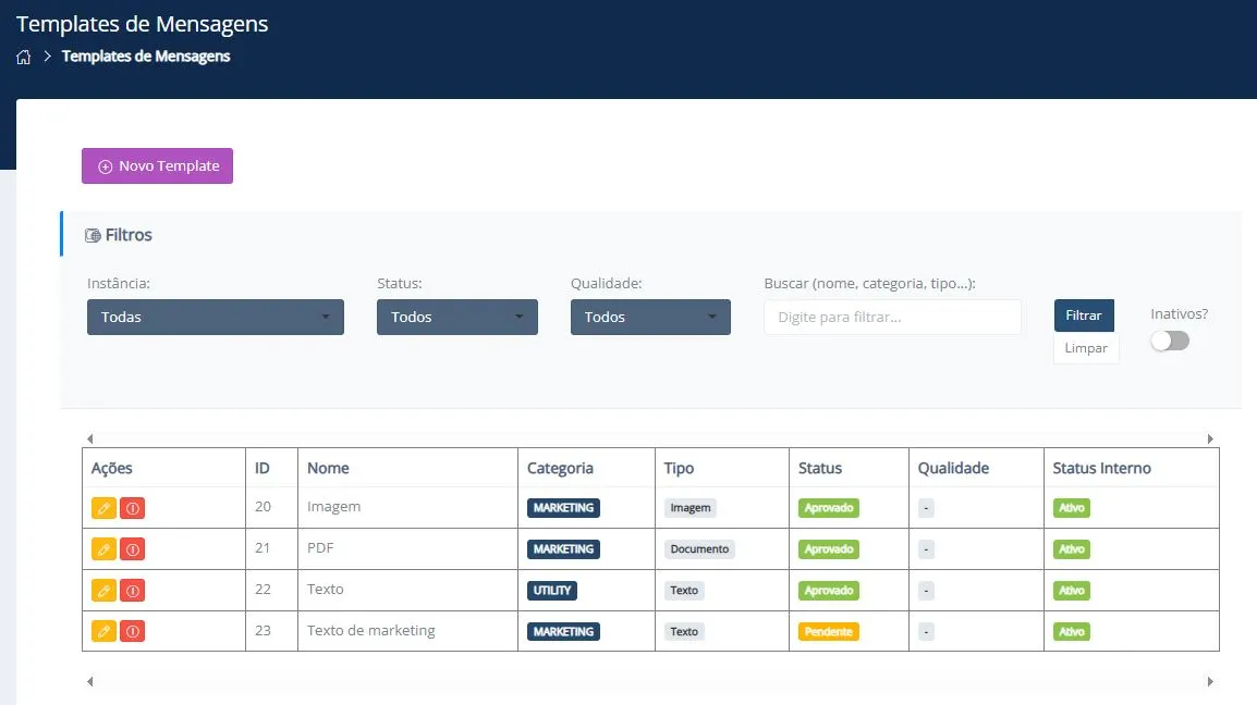 Campanha 3 da plataforma WhatsGW.